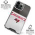 NFL Tampa Bay Buccaneers White Striped iPhone 16 Pro Clear Case